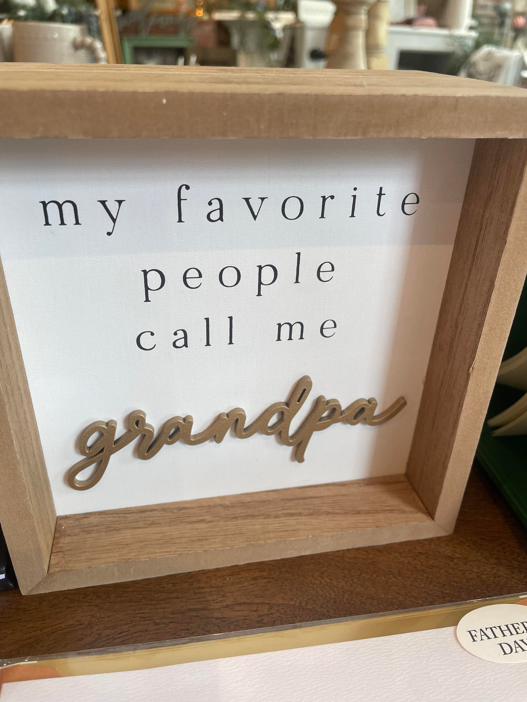 Grandpa Box Sign