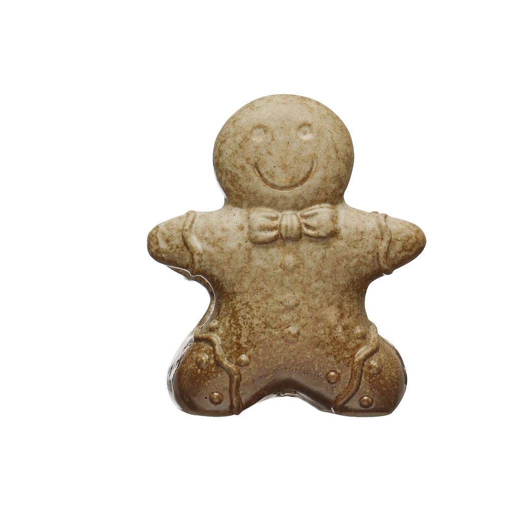 Gingerbread Man Sponge Holder, Reactive Glaze