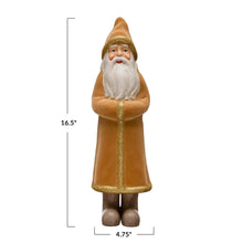 Load image into Gallery viewer, Flocked Santa w/ Glitter