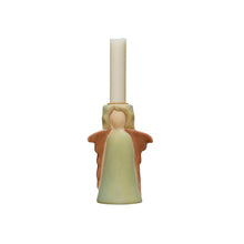 Load image into Gallery viewer, Hand-Painted Ceramic Angel Taper Holder