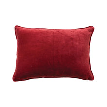 Load image into Gallery viewer, Lumbar Pillow w/ Nutcrackers, Embroidery &amp; Velvet Piping