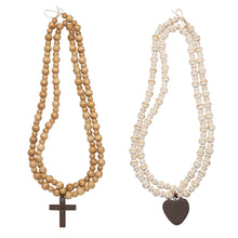 Load image into Gallery viewer, Cross/Heart Cast Iron Beads