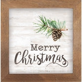 Merry Christmas Pine Sign