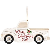 Merry Christmas To All Truck Ornament