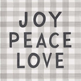 JOY PEACE LOVE Block Sign