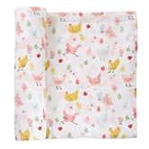 Chicken Muslin Swaddle Blanket