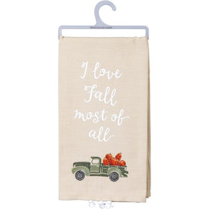 Love Fall Most Tea Towel