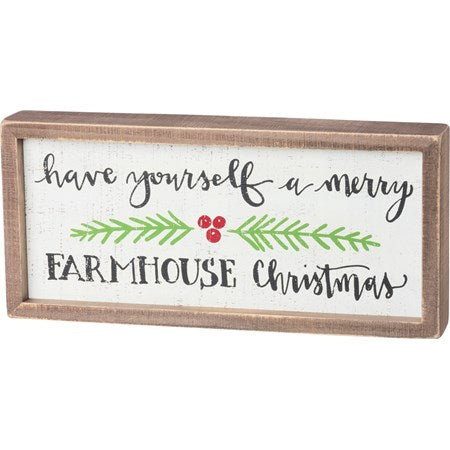 Christmas Inset Box Sign – The Gingered Farmhouse