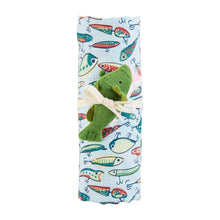 Load image into Gallery viewer, Fishing Lure Swaddle &amp; Rattle Set