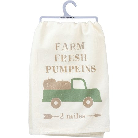 Farm Fresh Pumpkins Tea Towel