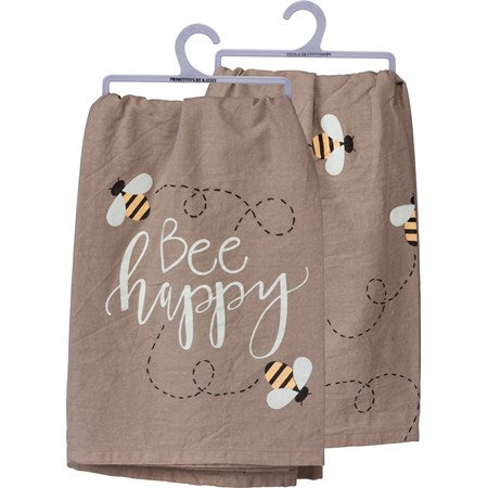 Bee Happy Tea Towel