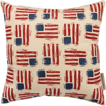 Flag Toss Pillow