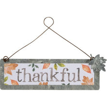 Load image into Gallery viewer, Fall Saying Metal Hanging Ornament