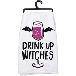 Drink Up Witches Tea Towel