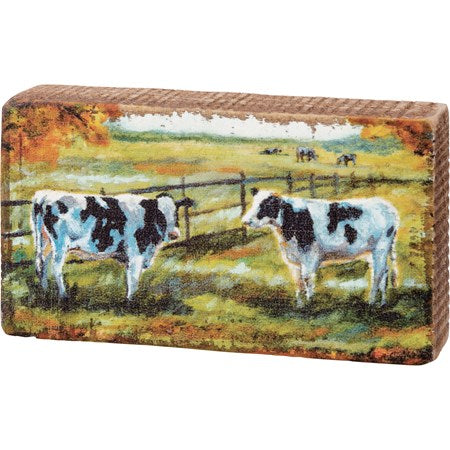 Fall Cows Block Sign – The Gingered Farmhouse