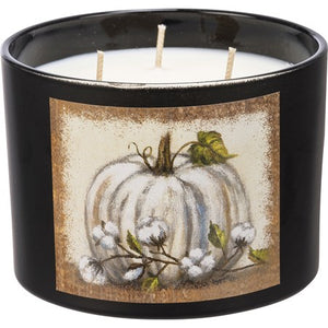 White Pumpkin Jar Candle