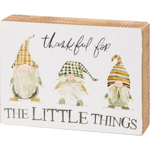 The Little Things Box Sign