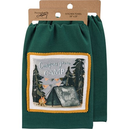 Campers Gonna Camp Tea Towel