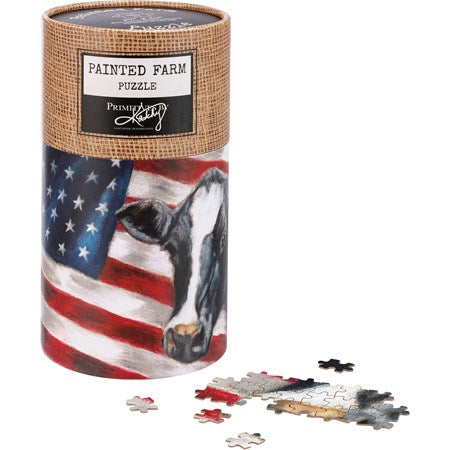 Cow & Flag Puzzle