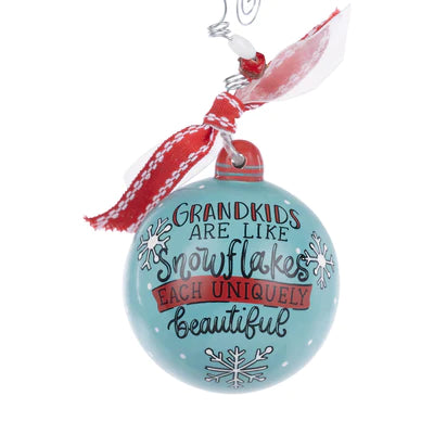 Grandkids Snowflake Ornament