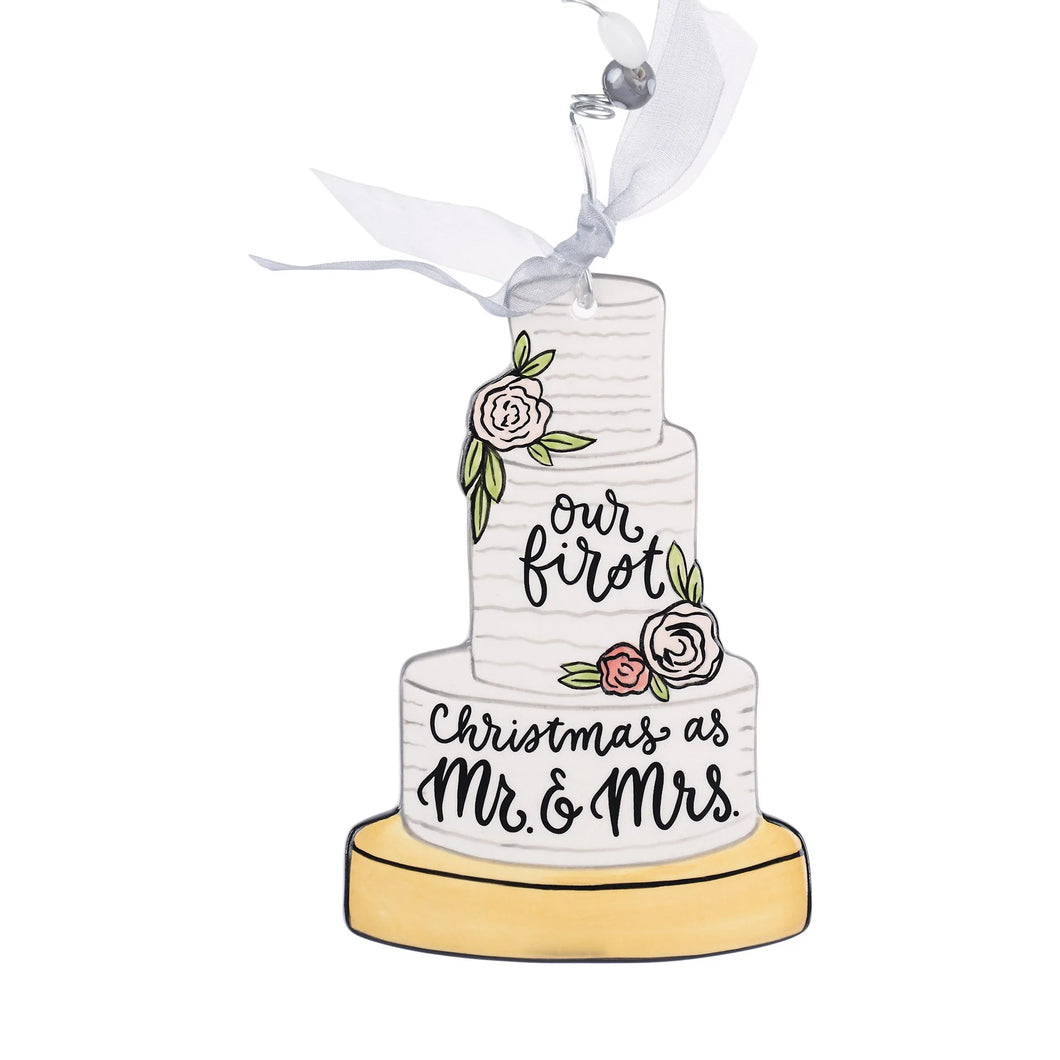 First Married Christmas Cake Ornament