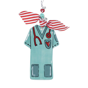 Nurse Scrubs Flat Ornament