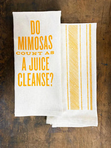 Do Mimosas Count as a Juice Cleanse? Tea Towel