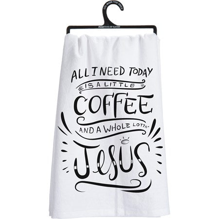 Coffee & Jesus Tea Towel