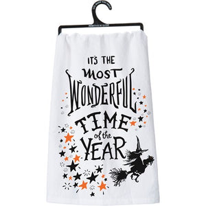 Most Wonderful Time Halloween Tea Towel