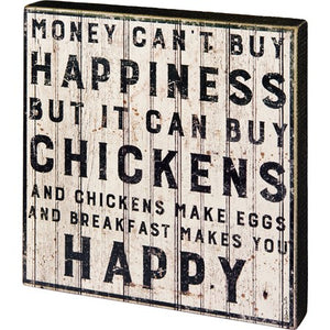 Buy Chickens Box Sign