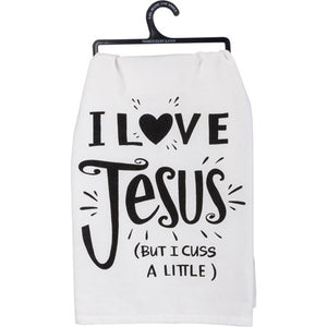 I Love Jesus Tea Towel