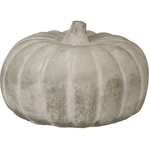 Cement Pumpkin White/Gray Large