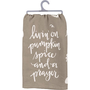 Pumpkin Spice & A Prayer Tea Towel