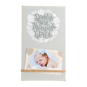 Daddy's Girl Mommy's World Twine Frame