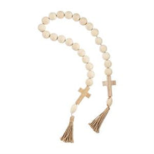 Load image into Gallery viewer, Chunky Wood Beads Cross/Heart
