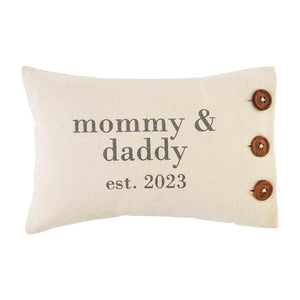 Parents Est. 2023 Pillow