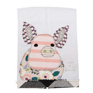 Hogs & Kisses Tea Towel