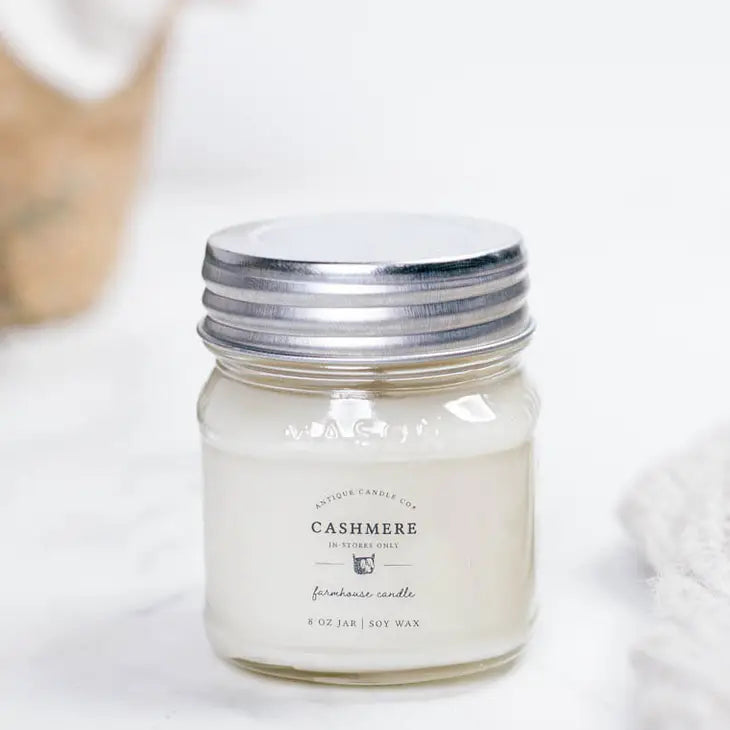 Cashmere 8oz Mason Jar Candle