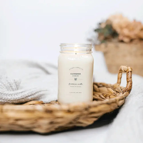 Cashmere 16oz Mason Jar Candle