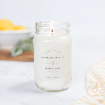 Lemon Eucalyptus 16oz Mason Jar Candle