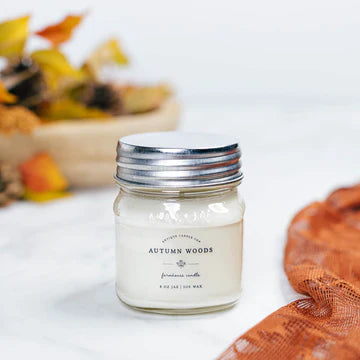 Autumn Woods 8oz Mason Jar Candle