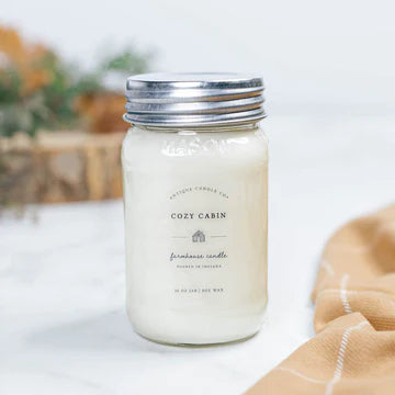 Cozy Cabin 16oz Mason Jar Candle