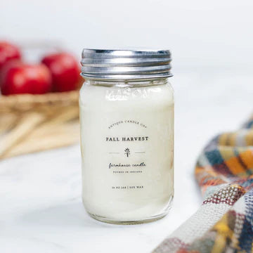 Fall Harvest 16oz Mason Jar Candle