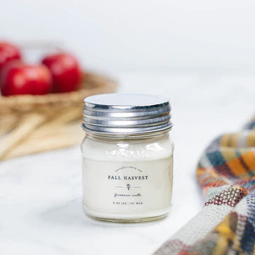 Fall Harvest 8oz Mason Jar Candle