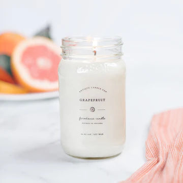 Grapefruit 16oz Mason Jar Candle