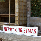 Embossed Merry Christmas Sign