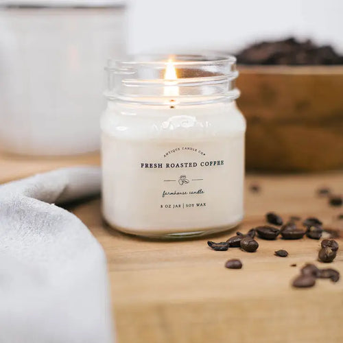 Fresh Roasted Coffee 8oz Mason Jar Candle