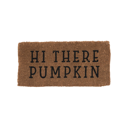 Hi There Pumpkin Coir Door Mat