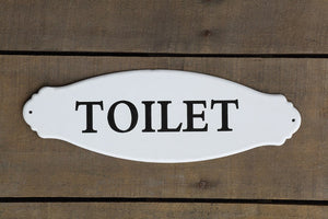 Enameled Wall Decor "Toilet"