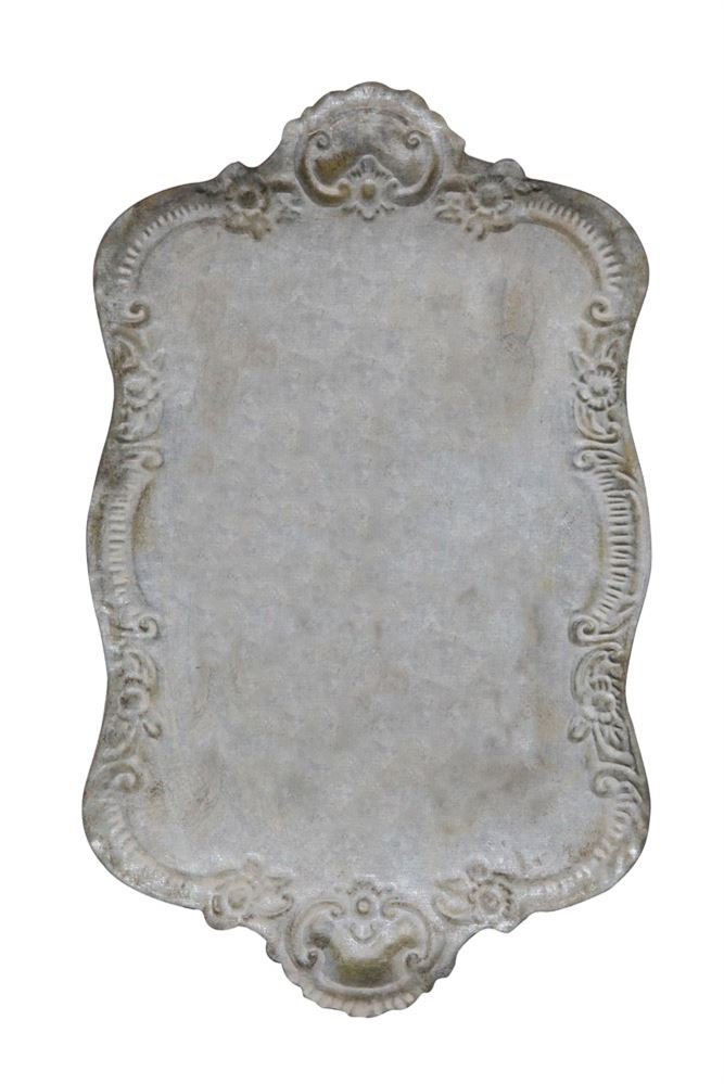 Tin Tray w/ Distressed Finish